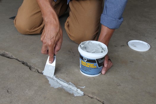 apply patching material