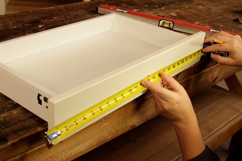 marking holes for handle