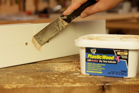 patch and sand existing hole