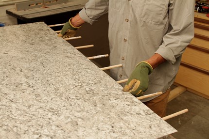 position the laminate