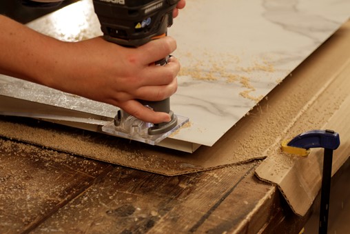 remove excess laminate