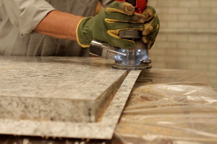 trim excess laminate